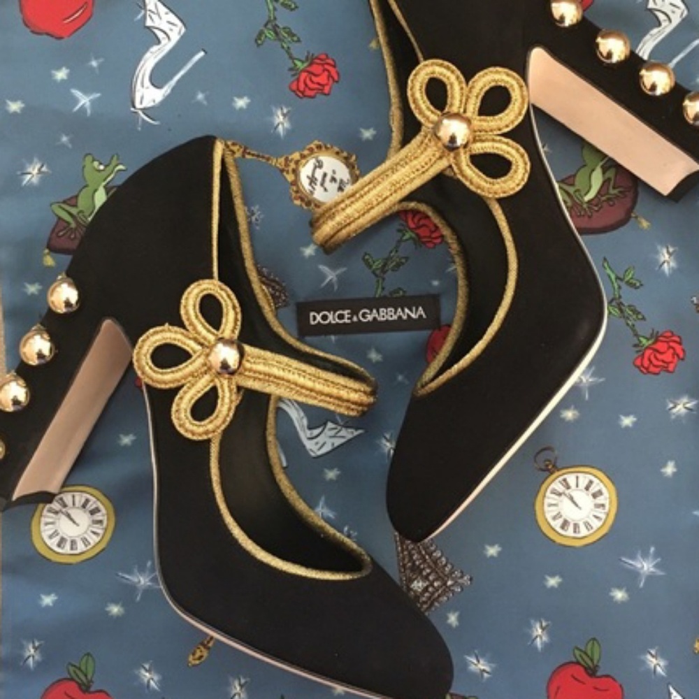 Dolce and Gabbana Military Suede Pumps
